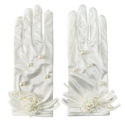 Gants de Mariage Courts Élastiques