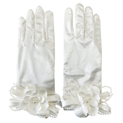 Gants de Mariage Courts Élastiques