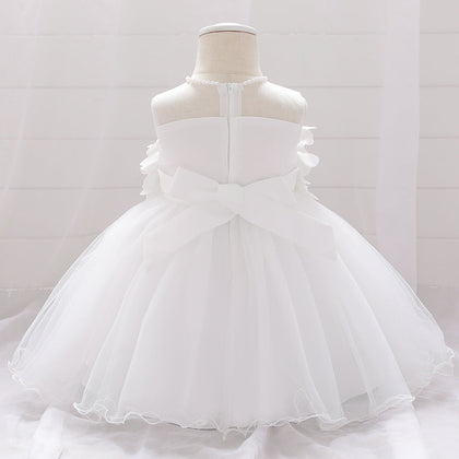 Robe de Bal à Encolure Dégagée Sans Manches Pour Demoiselled'Honneur avec Perles