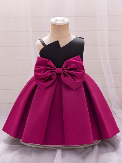 Robe de Bal Asymétrique Sans Manches à Plis Pour Demoiselled'Honneur